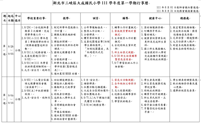行事曆1