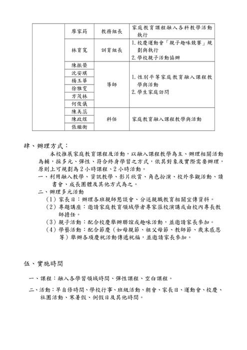 新北市三峽區大成國民小學107學年度家庭教育實施計畫2
